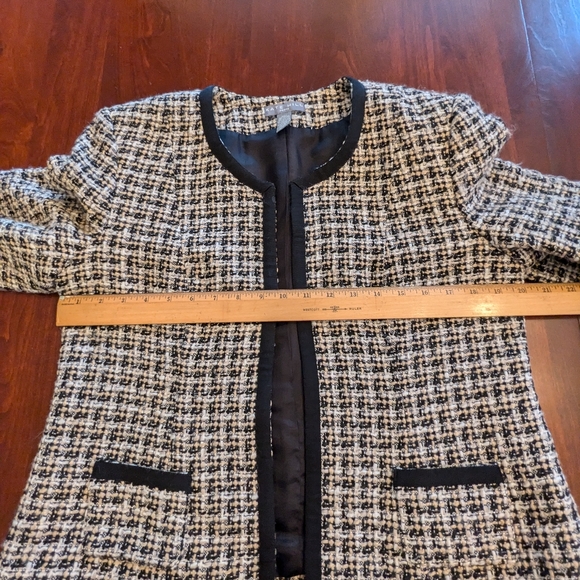 Kate Hill textured tweed jacket, 12P, black, tan, and white - Picture 6 of 9